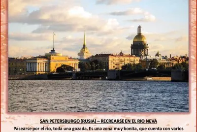 SAN PETERSBURGO (RUSIA) â€“ RECREARSE EN EL RIO NEVA