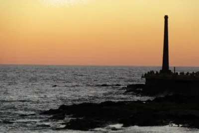 Ocaso en Montevideo, Uruguay.