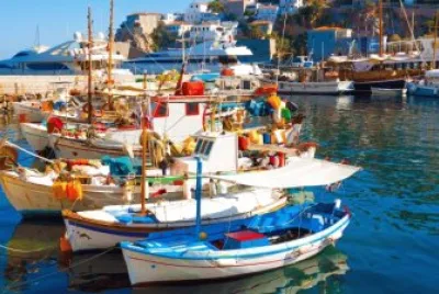 Santorini boats jigsaw puzzle