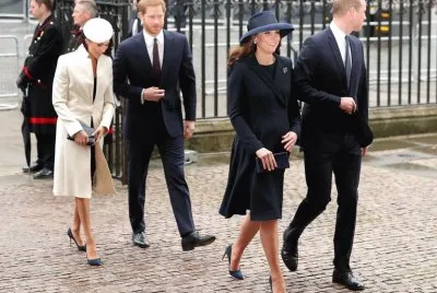 Meghan, Harry, William y Kate