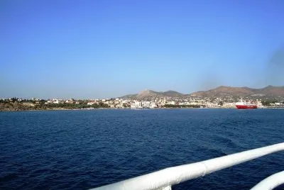Vista de isla griega.
