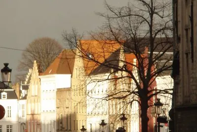 Bruges Belgique ciel gris
