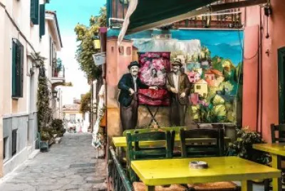 Calle de Atenas-Grecia