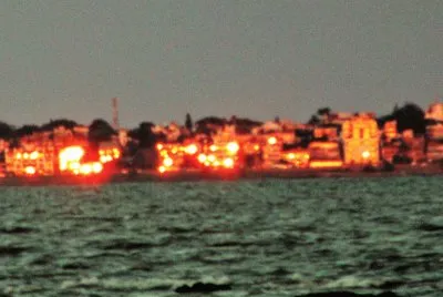 Anochecer en Montevideo, Uruguay.