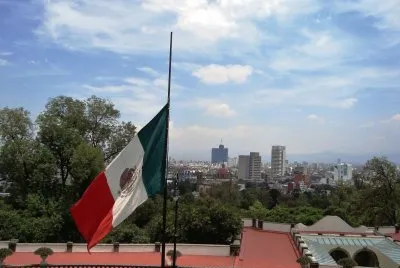 Bandera mexicana, Ciudad de MÃ©xico.