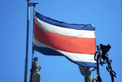 Bandera de Costa Rica.