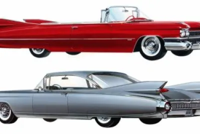Cadillac, Convertible 1962 y Dorado Seville 1959 jigsaw puzzle