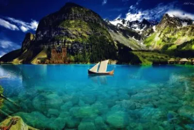 crystal-blue-lake jigsaw puzzle