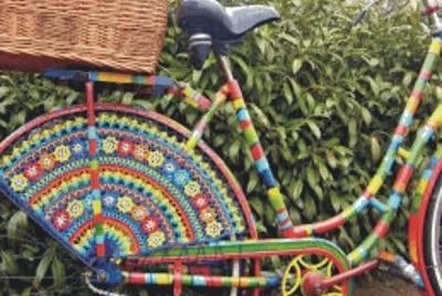 Bicycles with flowers