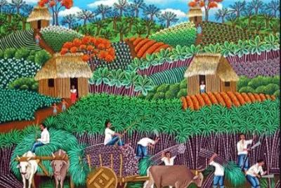 Homestead - Naif Art jigsaw puzzle