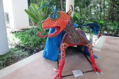 Alebrije en Museo Maya de CancÃºn.
