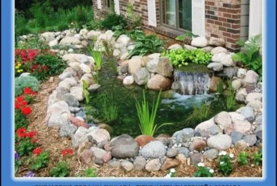 QUE JARDIN!  TODA UN CHULADA.  TIENE HASTA SU PEQUEÃ‘A CASCADA jigsaw puzzle