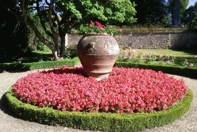 parterre de fleurs chÃ¢teau de Beaumesnil (Eure)