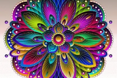 פאזל של Bright Mandala