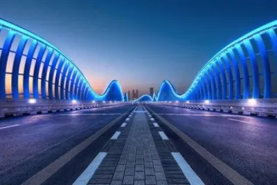 Meydan Bridge in Dubai jigsaw puzzle