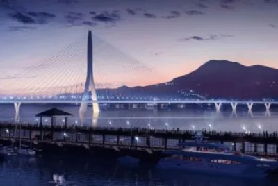 Danjiang Bridge in Taiwan