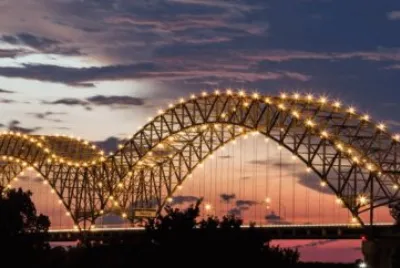 DeSoto Bridge at Dusk
