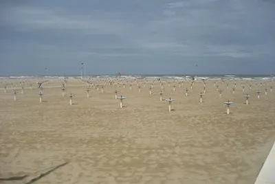Rimini Beach in Off Season, Italy