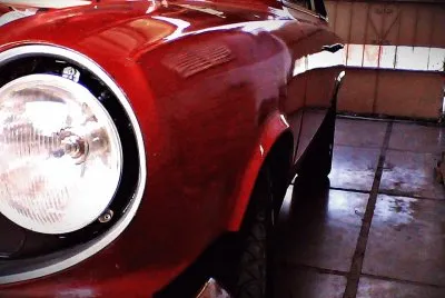 car in garage