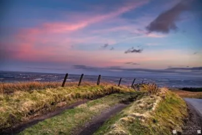 pink sky Scotland