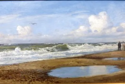 Blache Christian promenade sur la plage