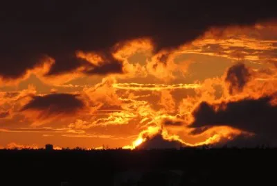 Fiery sunset jigsaw puzzle