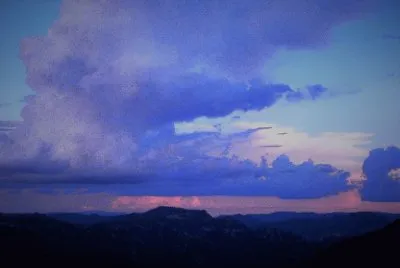CrepÃºsculo en la Sierra Tarahumara, MÃ©xico.