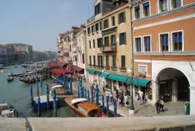 venice Canal Grande from Rialto bridge