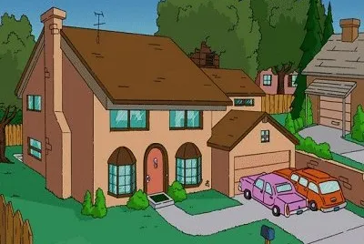 casa de los simpsons