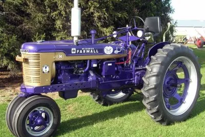 Purple McCormick Farmall Tractor