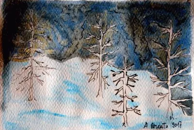 alberi rinsecchiti