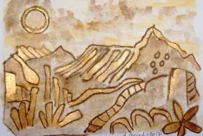 golden scenery