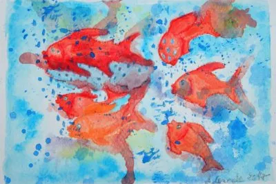 red fishes jigsaw puzzle