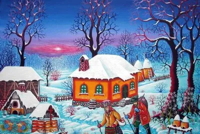 dans la neige