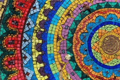 Mandala en mosaiquismo jigsaw puzzle