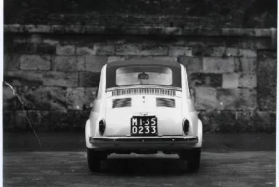 FIAT 500 bianco e nero