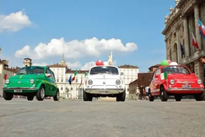 FIAT 500 tricolore a Torino