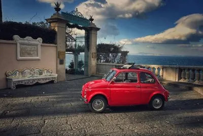 FIAT 500 rossa