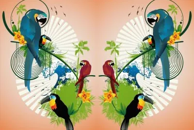 é¸šéµ¡èˆ‡èŠ±å°ç¨±åœ–