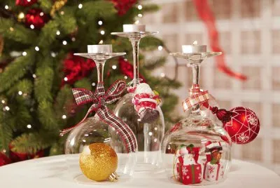 Portavelas navideÃ±o