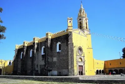 Templo en Cholula, MÃ©xico.