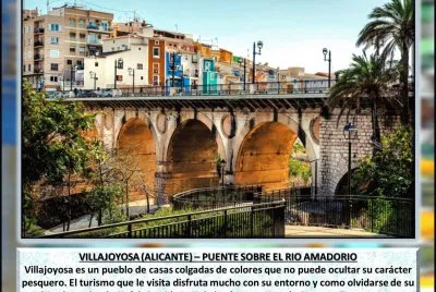 VILLAJOYOSA (ALICANTE) â€“ PUENTE SOBRE EL RIO AMADORIO