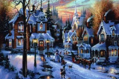 Xmas Town Decorated