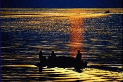 Pescaria no final da tarde.