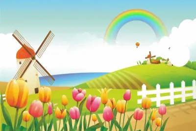 å½©è™¹èƒŒæ™¯