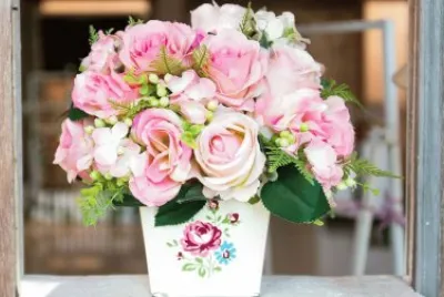 maceta con rosas jigsaw puzzle