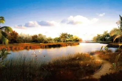 Chemin au bord de l 'eau