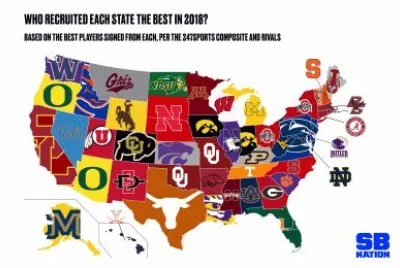 College Football Recruiting Map
