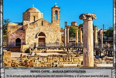 PAPHOS-CHIPRE â€“ BASÃLICA CHRYSOPOLITISSA jigsaw puzzle