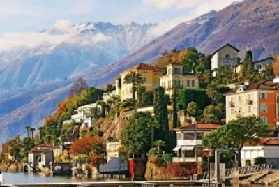 Villa y lago Lugano-Suiza